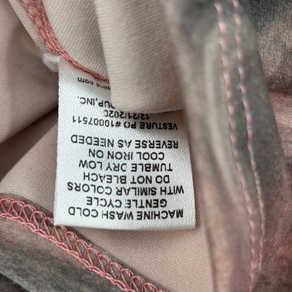 Flexure Bodywear Cropped Tank Top Size S Marbled Brown Pink Racerback Workout - Picture 8 of 8